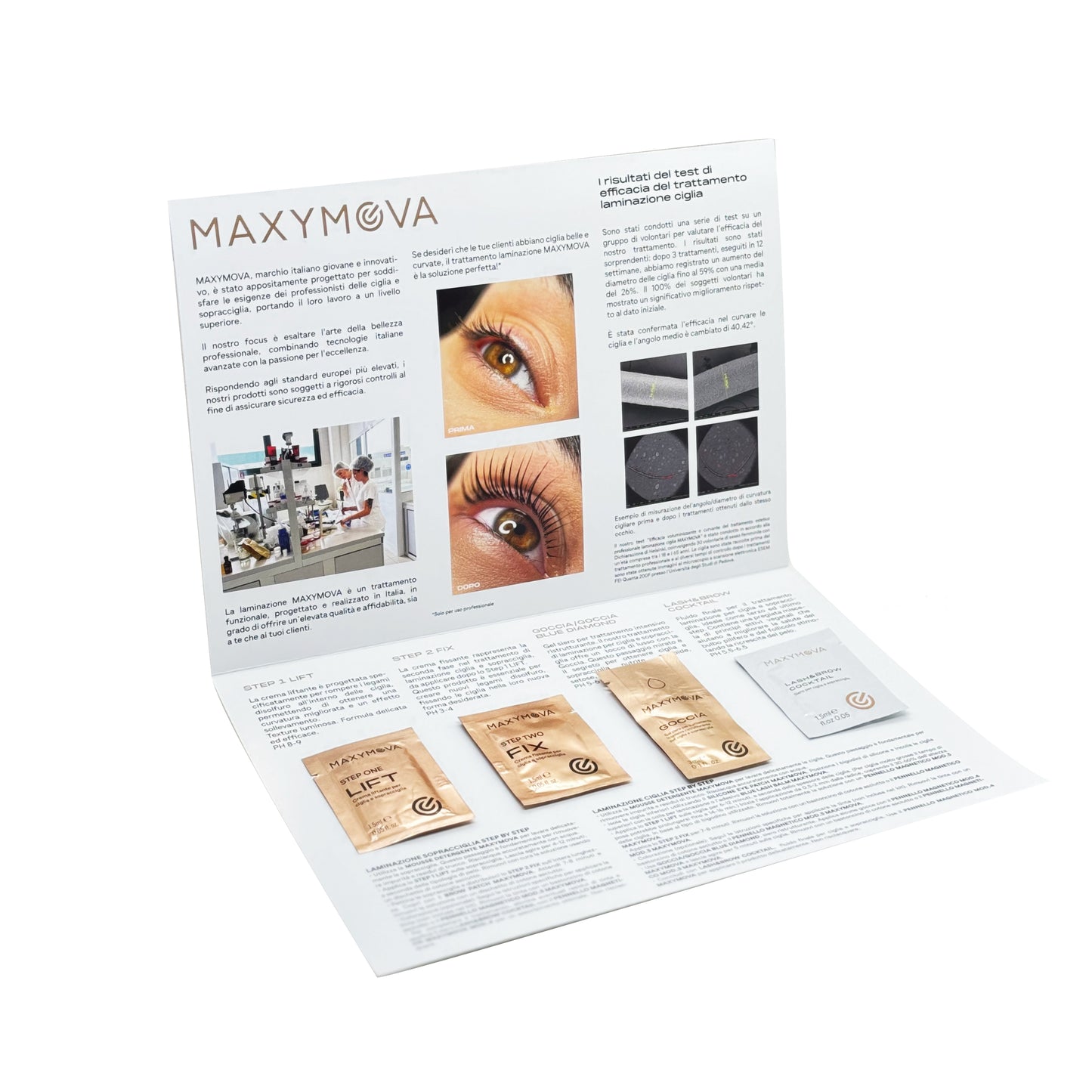 Salon Discovery Kit MAXYMOVA - kit laminazione ciglia e sopracciglia prova